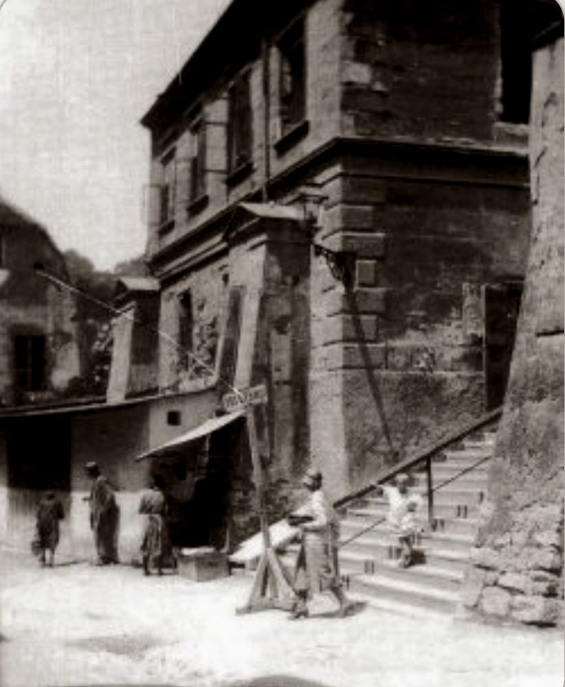 Dolac 1926. godine, stepenice